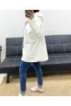 OVERSIZED ZIP-UP JACKET AH250964 WHITE