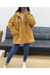 OVERSIZED ZIP-UP AH250964 CAMEL