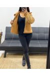 SHORT SUEDE JACKET MOUMOUTE AH250518 CAMEL