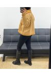 SHORT SUEDE JACKET MOUMOUTE AH250518 CAMEL