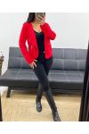 PE996 SHORT ZIP JACKET RED