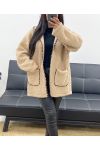 HOODED JACKET AH250545 BEIGE