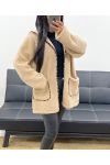 HOODED JACKET AH250545 BEIGE