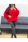 LUREX STAR BACK PULLOVER AH250539 RED