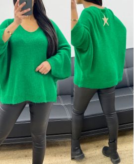 JERSEY LUREX STAR BACK AH250539 VERDE