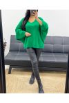 LUREX STAR BACK PULLOVER AH250539 GREEN