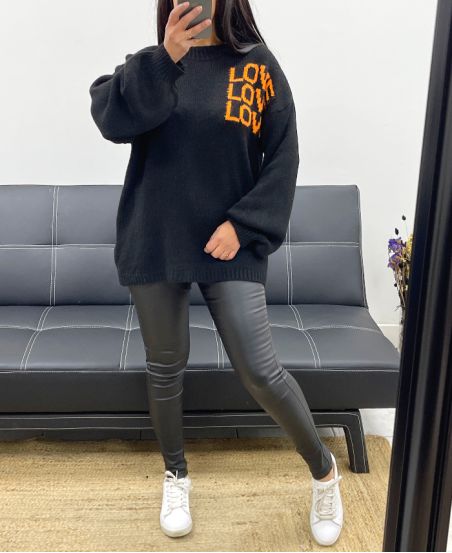 LOVE LOVE LOVE SWEATER AH250530 BLACK