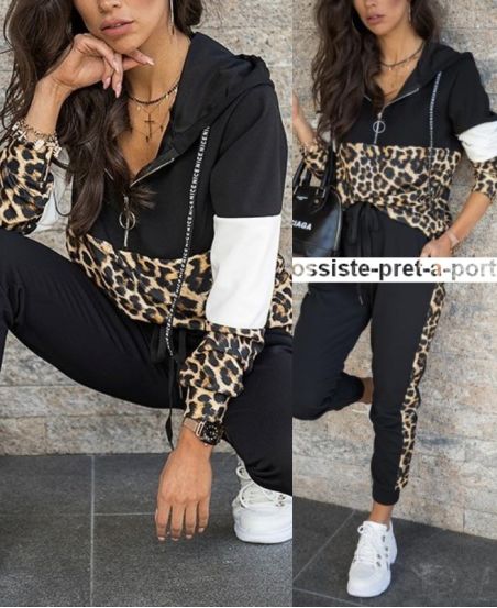 SET 2 PEZZI 4065 LEOPARD