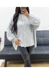 OVERSIZED VEST BUTTONS AH250567 LIGHT GREY