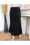 BLACK AH250563 SEQUIN SKIRT