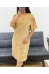 SEQUIN DRESS AH250564 GOLD