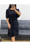 SEQUIN DRESS AH250564 BLACK