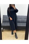 VELVET DRESS 2 POCKETS AH250582 BLACK