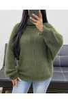 SOFT TURTLENECK SWEATER AH250596 MILITARY GREEN