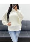 SOFT TURTLENECK SWEATER AH250596 WHITE