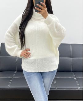 SOFT TURTLENECK SWEATER AH250596 WHITE