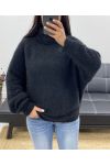 SOFT TURTLENECK SWEATER AH250596 BLACK