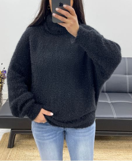 SOFT TURTLENECK SWEATER AH250596 BLACK