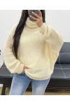 SOFT TURTLENECK PULLOVER AH250596 BEIGE