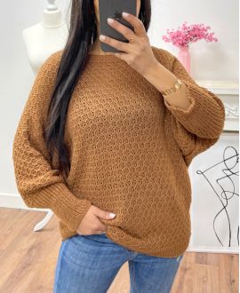 3/4 SLEEVED PULLOVER AH250600 CAMEL