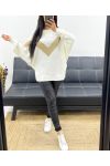 LUREX V PULLOVER AH250645 WHITE