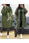 STAR-BACK HOODED VEST AH250682 GREEN