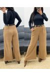 FLUWELEN BROEK + RIEM AH250632 CAMEL