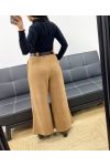 PANTALON VELOURS + CEINTURE AH250632 CAMEL