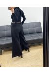 VELVET PANTS + BLACK AH250632 BELT