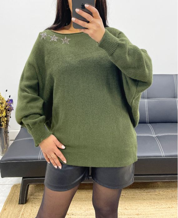 3-STAR PULLOVER AH250691 GREEN