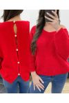 PULLOVER BACK BUTTONS PE0589 RED