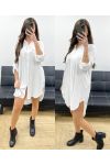 FLOWING SHIRT DRESS PE0702 WHITE