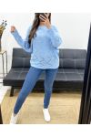 OPENWORK PULLOVER PE0838 SKY BLUE