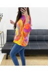 3/4 SLEEVE PRINTED SWEATER P0847-1 TIE AND DYE 1