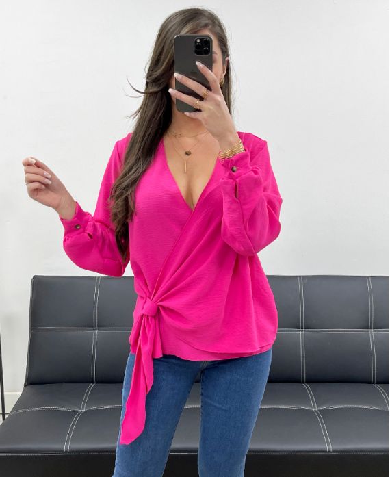 TOP DRAPE PE0990 FUSHIA