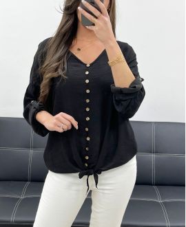 BUTTON TOP AH250791 BLACK