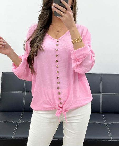 PINK AH250791 BUTTON TOP