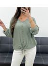 BOTTONI TOP AH250791 KHAKI