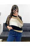 LUREX STRIPED PULLOVER AH250652 BLACK