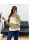 LUREX STRIPES SWEATER AH250652 CAMEL