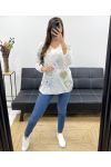 LEKKI SWETER Z NADRUKIEM PE0487 SERCA