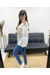 LIGHTWEIGHT PRINTED SWEATER PE0487 COLORFUL TREE