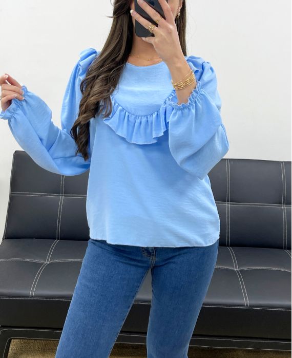 TOP FROUFROU PE185 BLEU CIEL