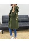 GILET CON CAPPUCCIO STAR-BACK PE0324 KHAKI