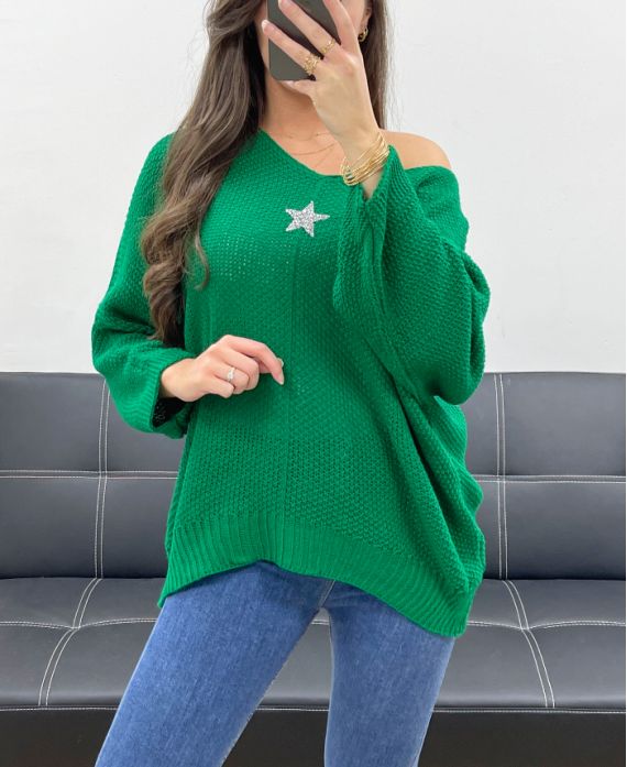 PULLOVER ETOILE PE0317 EMERAUDE