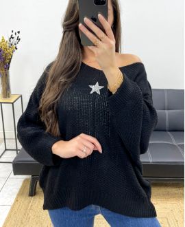 PULLOVER ETOILE PE0317 NOIR