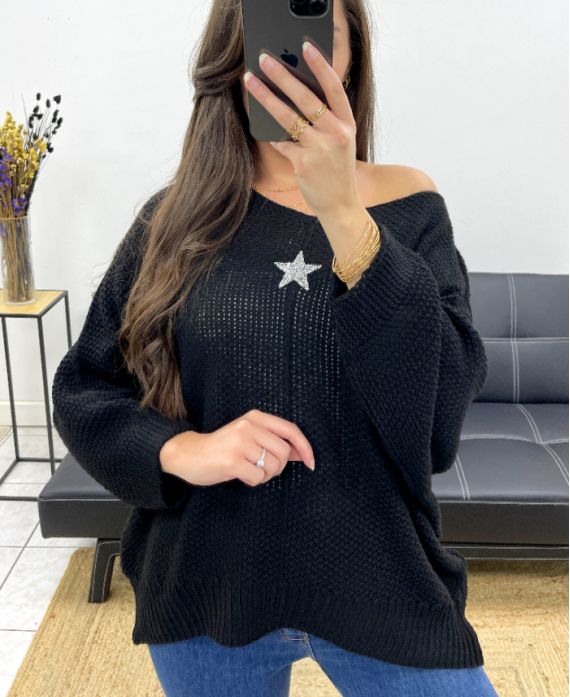 MAGLIA STAR PE0317 NERO