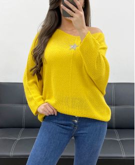 STERN PULLOVER PE0317 SENF