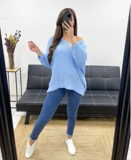 STAR PULLOVER PE0317 SKY BLUE