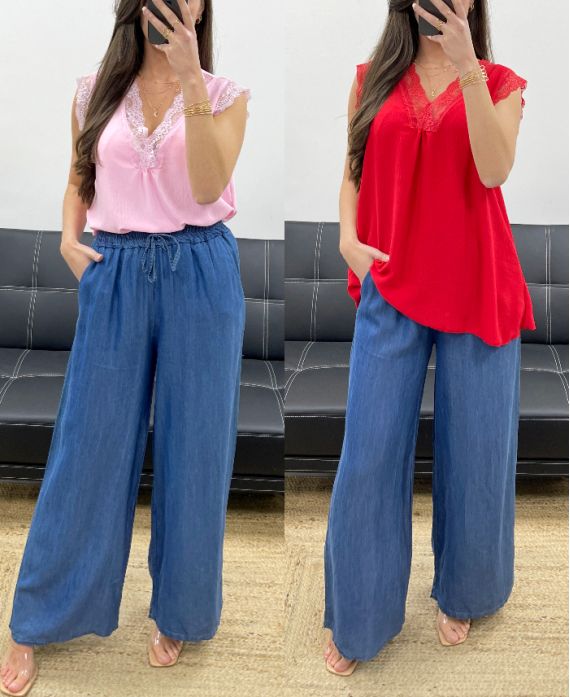 PANTALON TENCEL LARGE PE0843